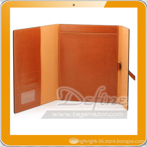 Light Brown Leather Padfolio Portfolio
